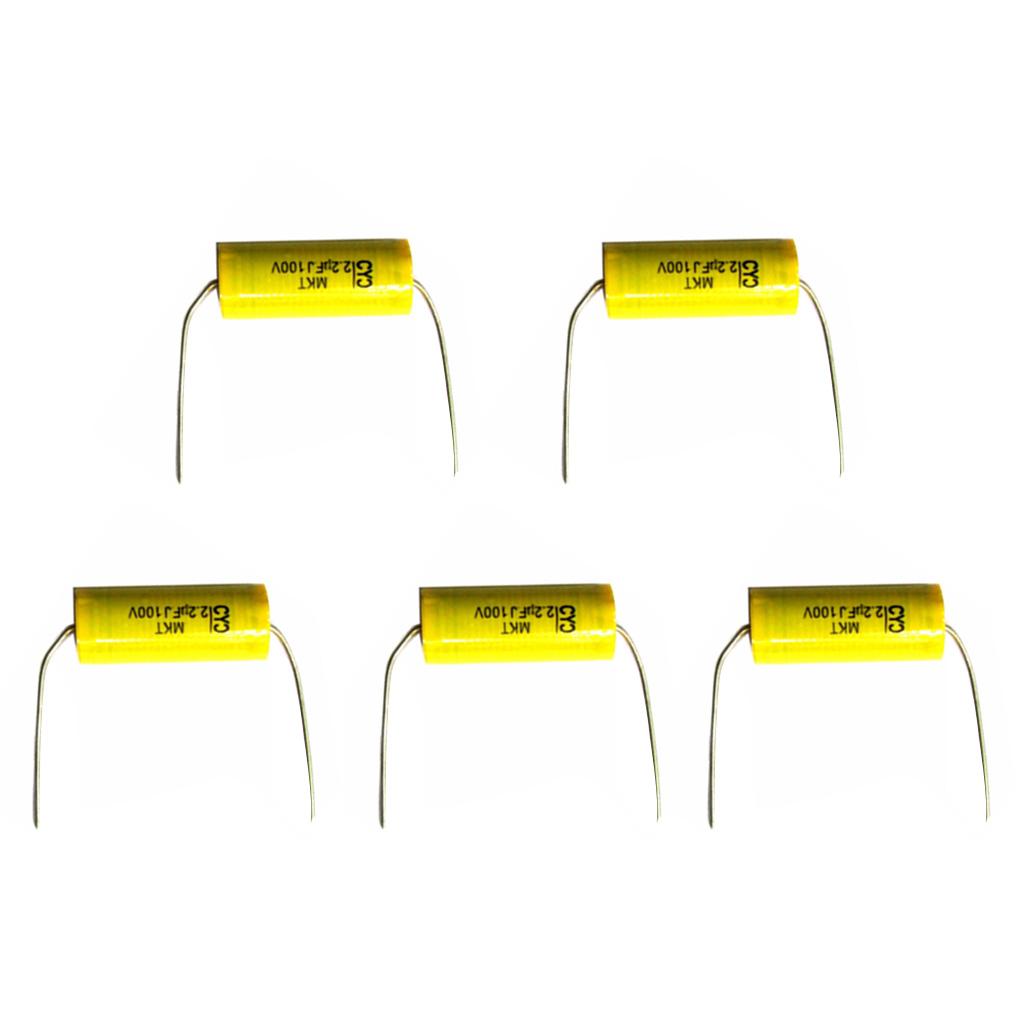 5 Miếng 2.2UF 100V Tụ Điện Tần Số Bộ Chia Đeo Chéo Cho Âm Thanh Loa Điện Thoại Kiêm Pin Dự Phòng Và Đế Dựng Di