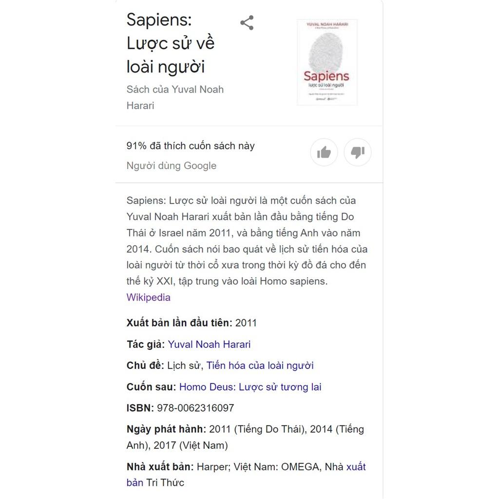 Sapiens Lược Sử Loài Người - Bản Quyền