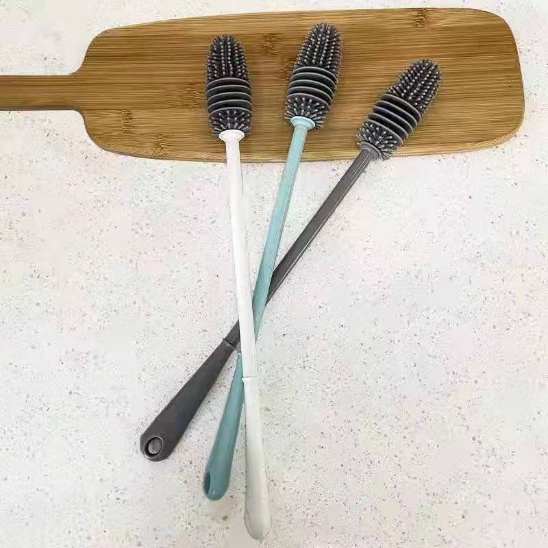 Cây Cọ Rửa Bình , Ly Nước Silicon Cán Dài Dễ Sử Dụng