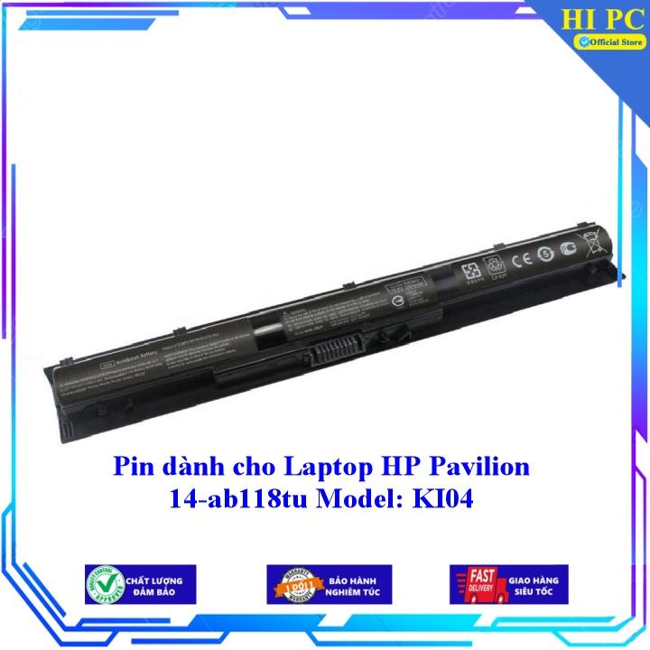 Pin dành cho Laptop HP Pavilion 14-ab118tu Model: KI04 - Hàng Nhập Khẩu