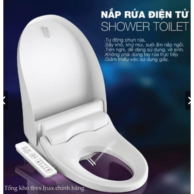 Nắp bồn cầu tự rửa điện tử thông minh xịt rửa, vệ sinh phụ nữ INAX CW-H18