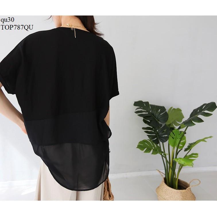 TOP703 ÁO KIỂU NỮ FORM DÀI