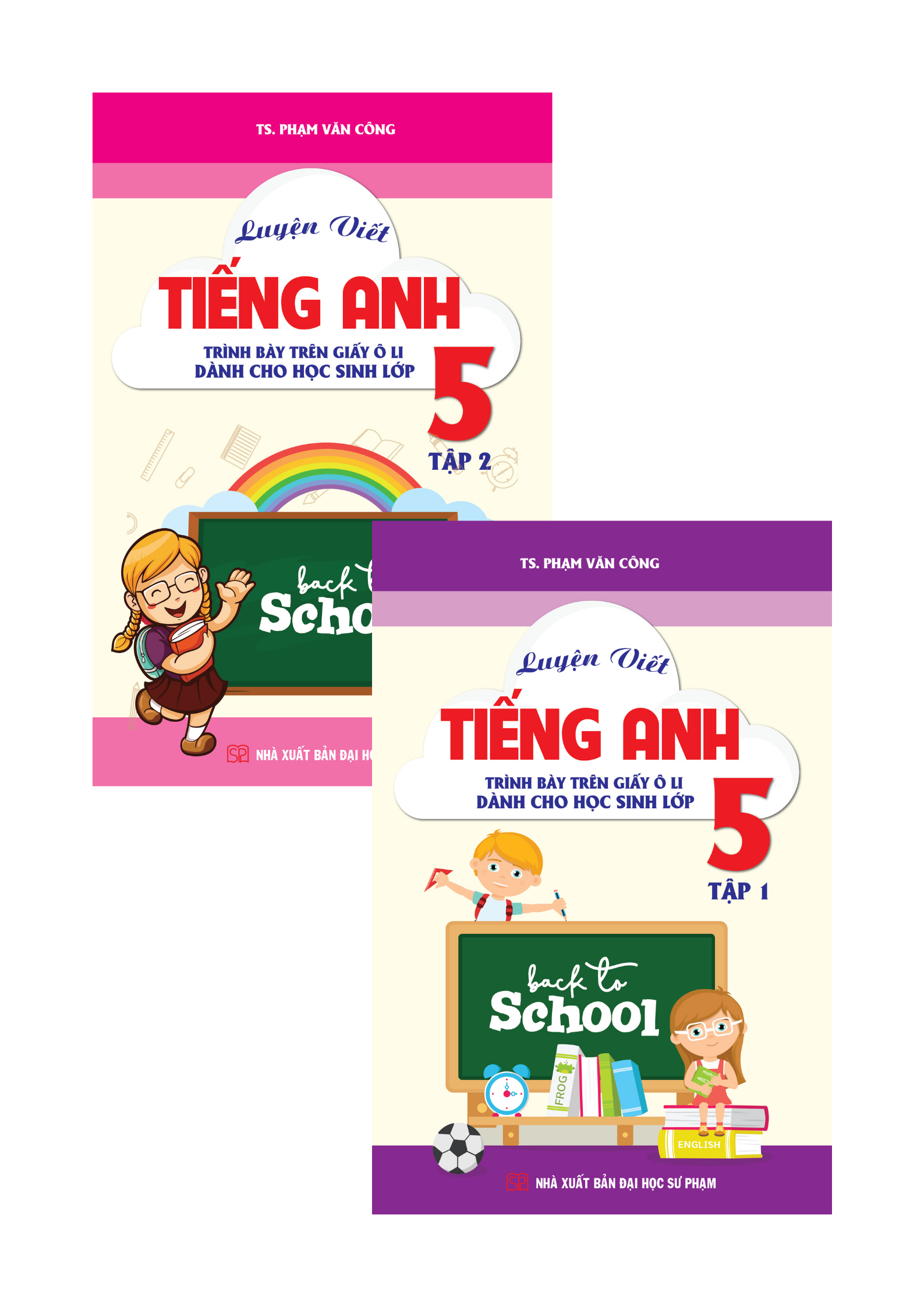 Combo Luyện Viết Tiếng Anh Lớp 5 (Tập 1 + Tập 2)