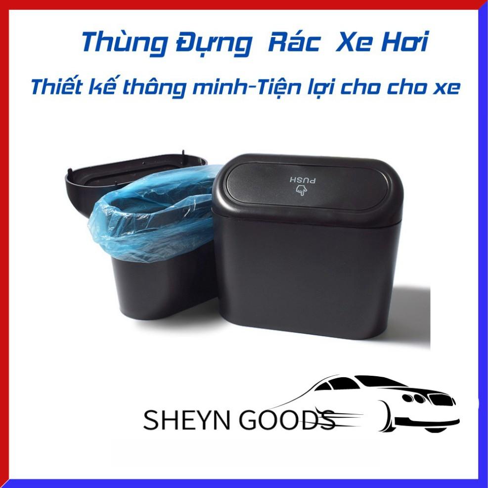 Thùng rác , Thùng rác mini ô tô , thùng đựng rác ô tô xe hơi nhỏ gọn đa năng gắn cửa xe sau ghế tiện dụng