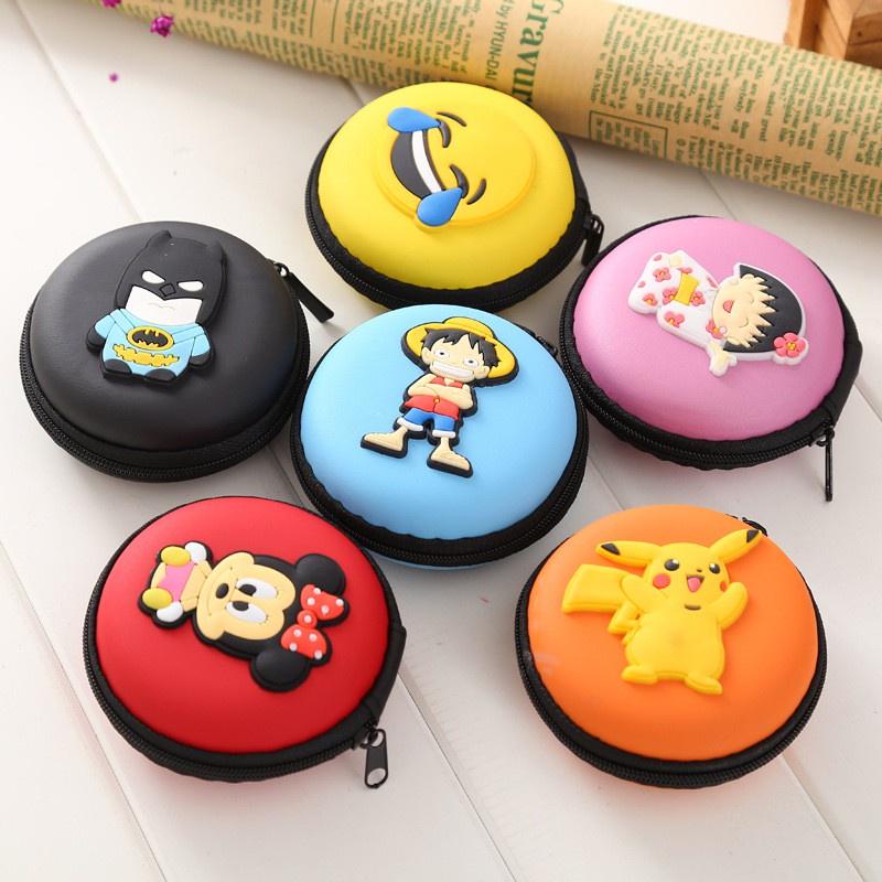 BÓP TRÒN MINI KHÓA KÉO ĐỰNG TAI NGHE, CÁP SẠC ,TRANG SỨC NHỎ HÌNH THÚ ĐÁNG YÊU