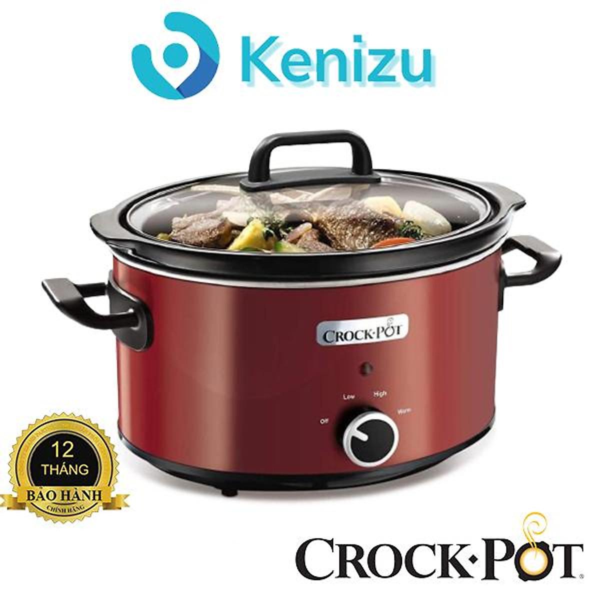 Nồi Nấu Chậm Crock - Pot, Nồi Kho Các, Nồi Nấu Cháo, Nồi Ninh Xương, Dung Tích 3.5L, 2 Mức Nhiệt Tùy Chỉnh, Nhập Đức