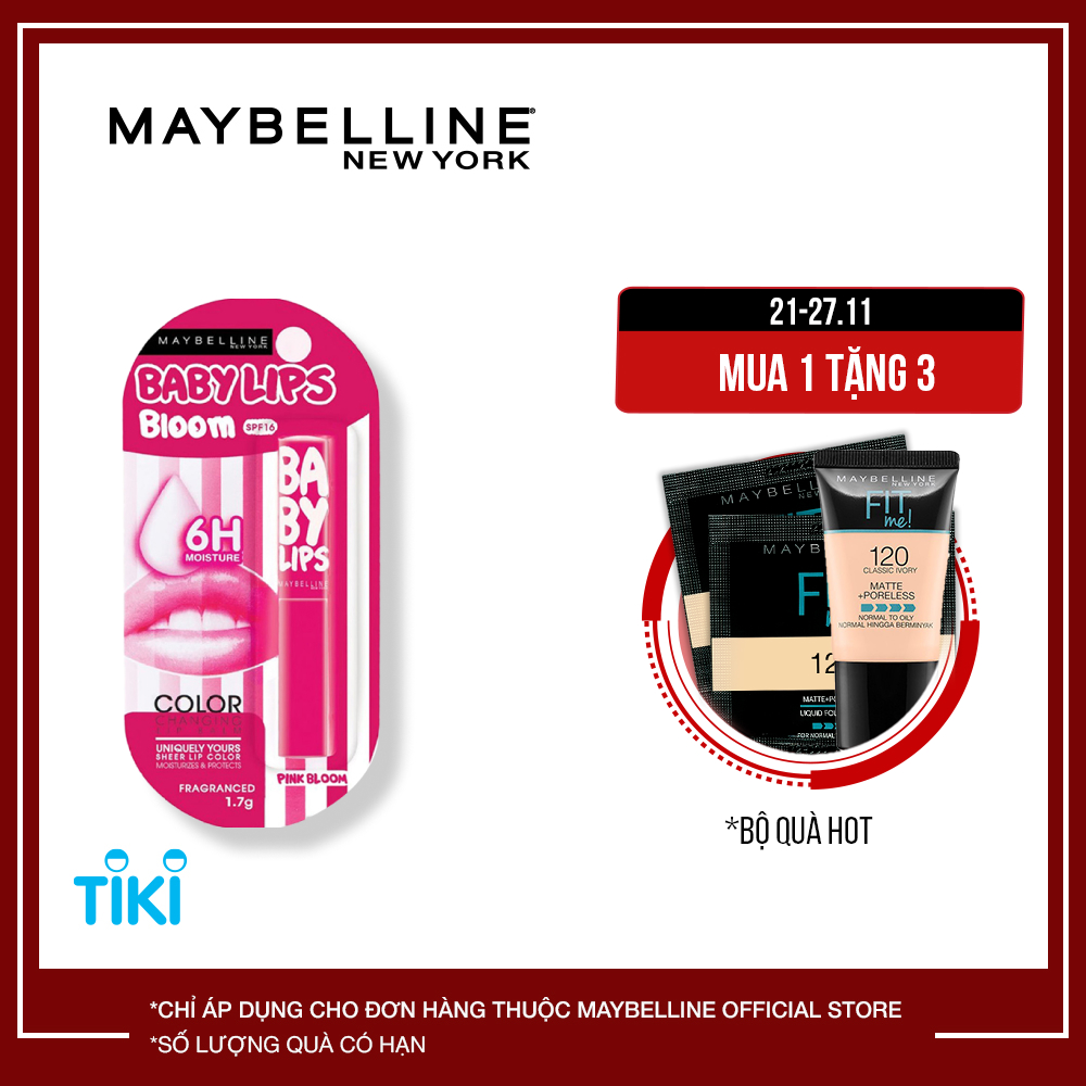 Son gió dưỡng môi Color Bloom Maybelline-Pink