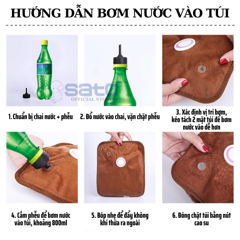 Túi sưởi mini cắm điện chườm bụng kinh sưởi ấm tay chân