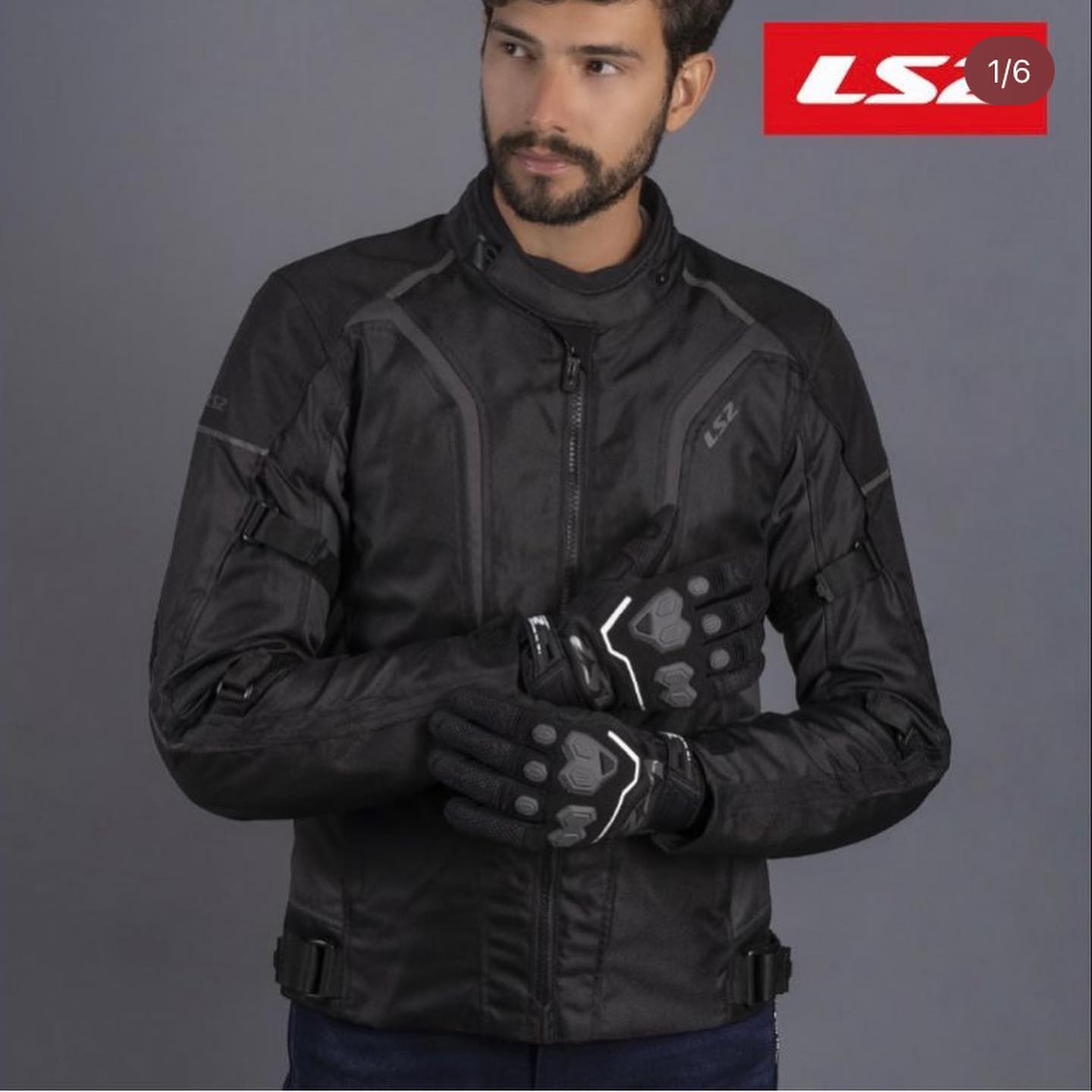 Găng Tay Bảo Hộ Lái Moto, Xe Máy LS2 Vega Man - GARA20