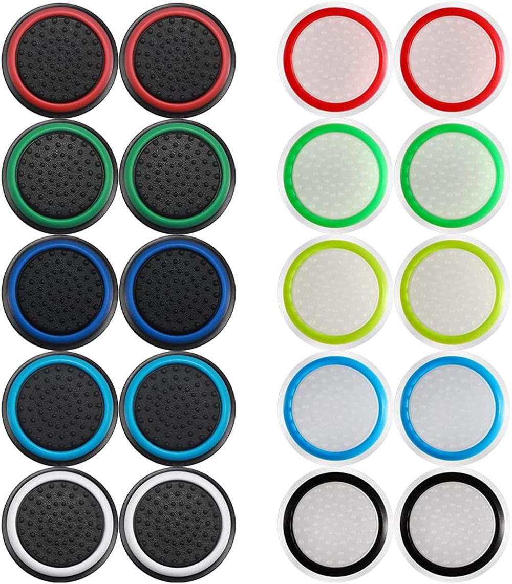 500 cái Thay thế Silicone Thumb Grip Stick Analog Joystick Cap Cover cho Ps3 / Ps4/ Ps5 / Xbox 360 / Bộ điều khiển trò chơi One Màu sắc: phối