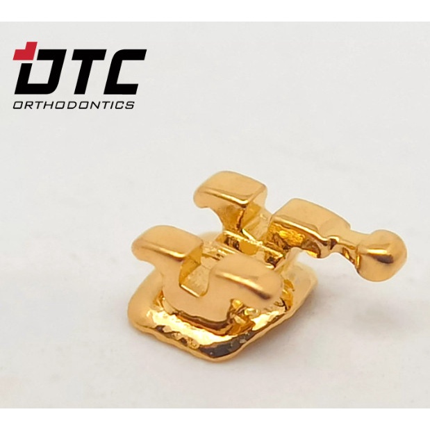 Mắc cài inox thường gold_DTC (Zeal MBT Brackets 345 with hooks Golden) _Mắc cài_Dùng trong nha khoa_Niềng răng_Chỉnh nha [Chính hãng][Ảnh thật]