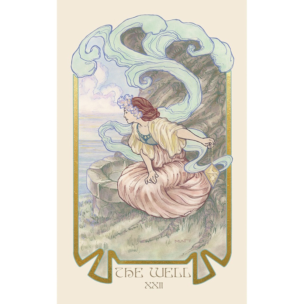 [Size Gốc] Bộ Bài Ethereal Visions Illuminated Tarot 78 Lá Bài Tặng Đá Thanh Tẩy