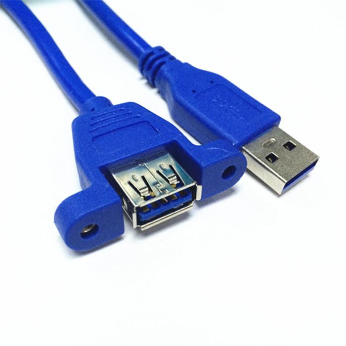 Phong cách mới nhất được cố định bằng tai Cáp nối dài USB3.0 nam sang nữ máy tính Đĩa U card mạng đĩa cứng chuột kéo dài cáp dữ liệu