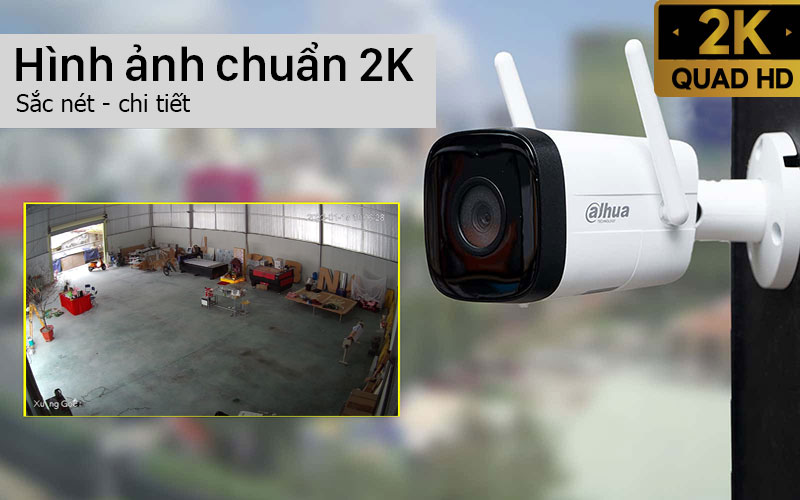 Camera IP Wifi Ngoài Trời DAHUA HFW1230DT 2MP, HFW1430DT 4MP Đàm Thoại 2 Chiều - Hàng chính hãng