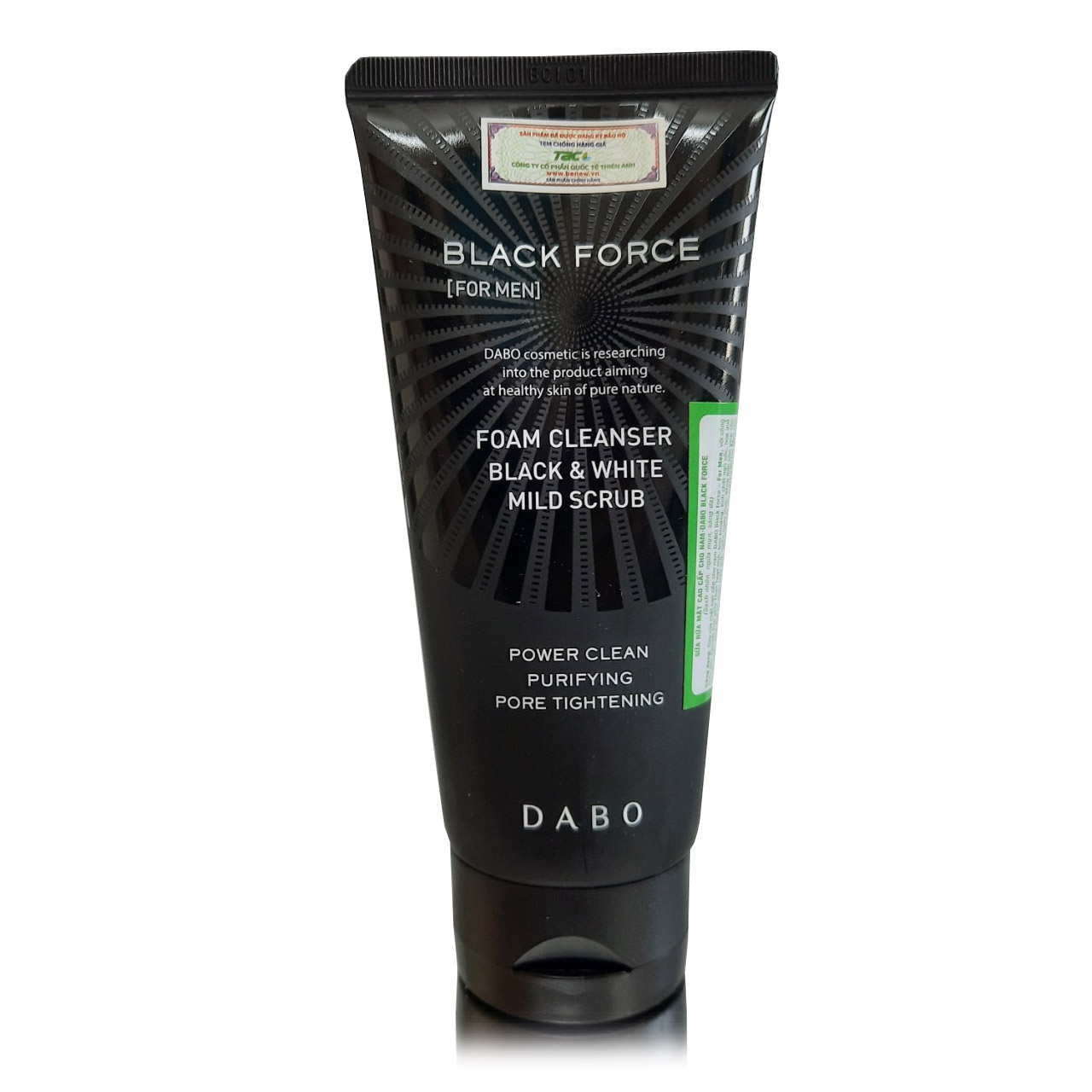 Sữa Rửa Mặt Than Dành Cho Nam Dabo Black Force (120ml)