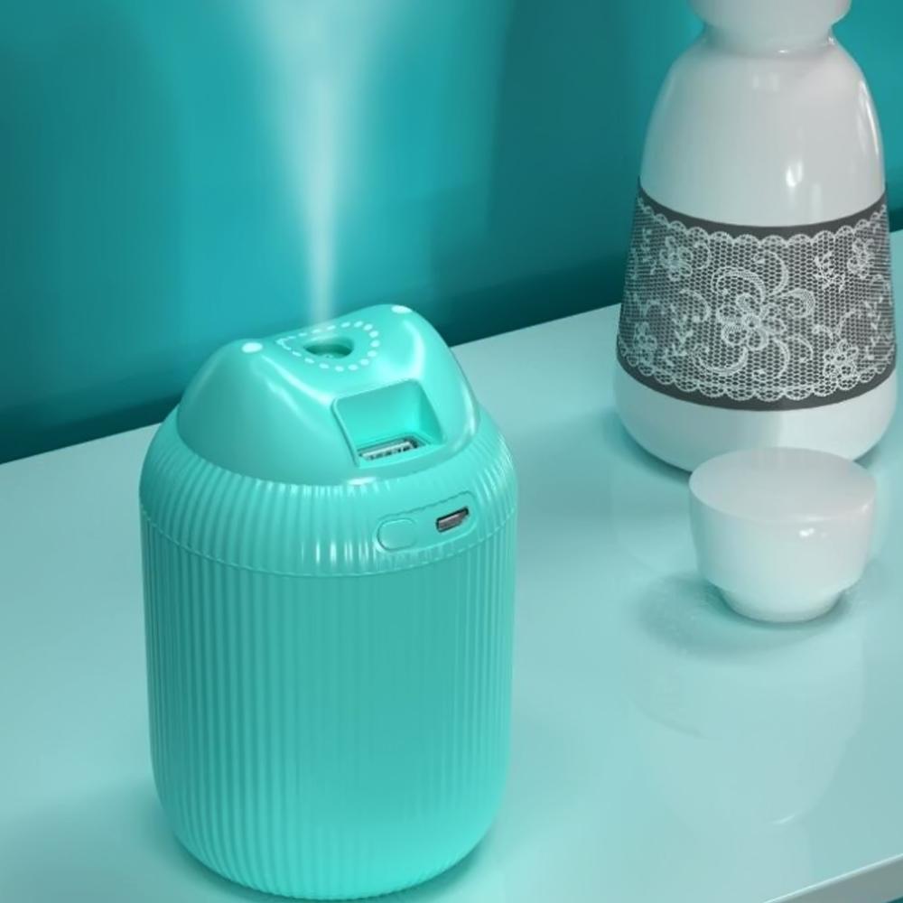 Mini Humidifier Cool Mist Portable Cat Air humidifier Ultra-Quiet Operation 220ml USB with 7 Color LED Night for Bedroom