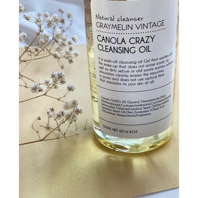 DẦU TẨY TRANG HOA CẢI GRAYMELIN VINTAGE-CANOLA CRAZY CLEANSING OIL