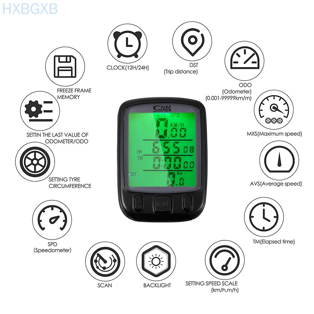 Bike Speedometer Digital Display Bicycle Riding Odometer Portable Backlight Cycling Speedometer