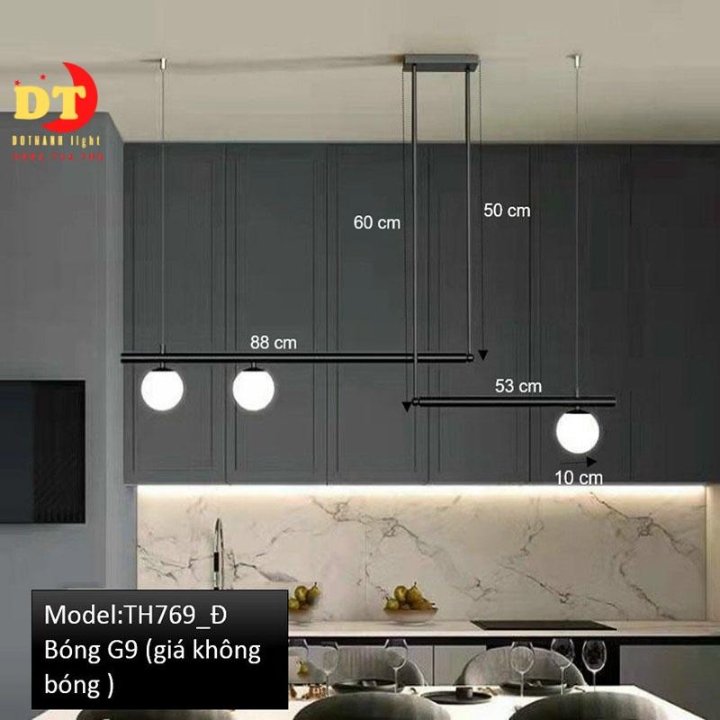Đèn thả phòng khách bàn ăn phong cách hiện đại HTLQ1