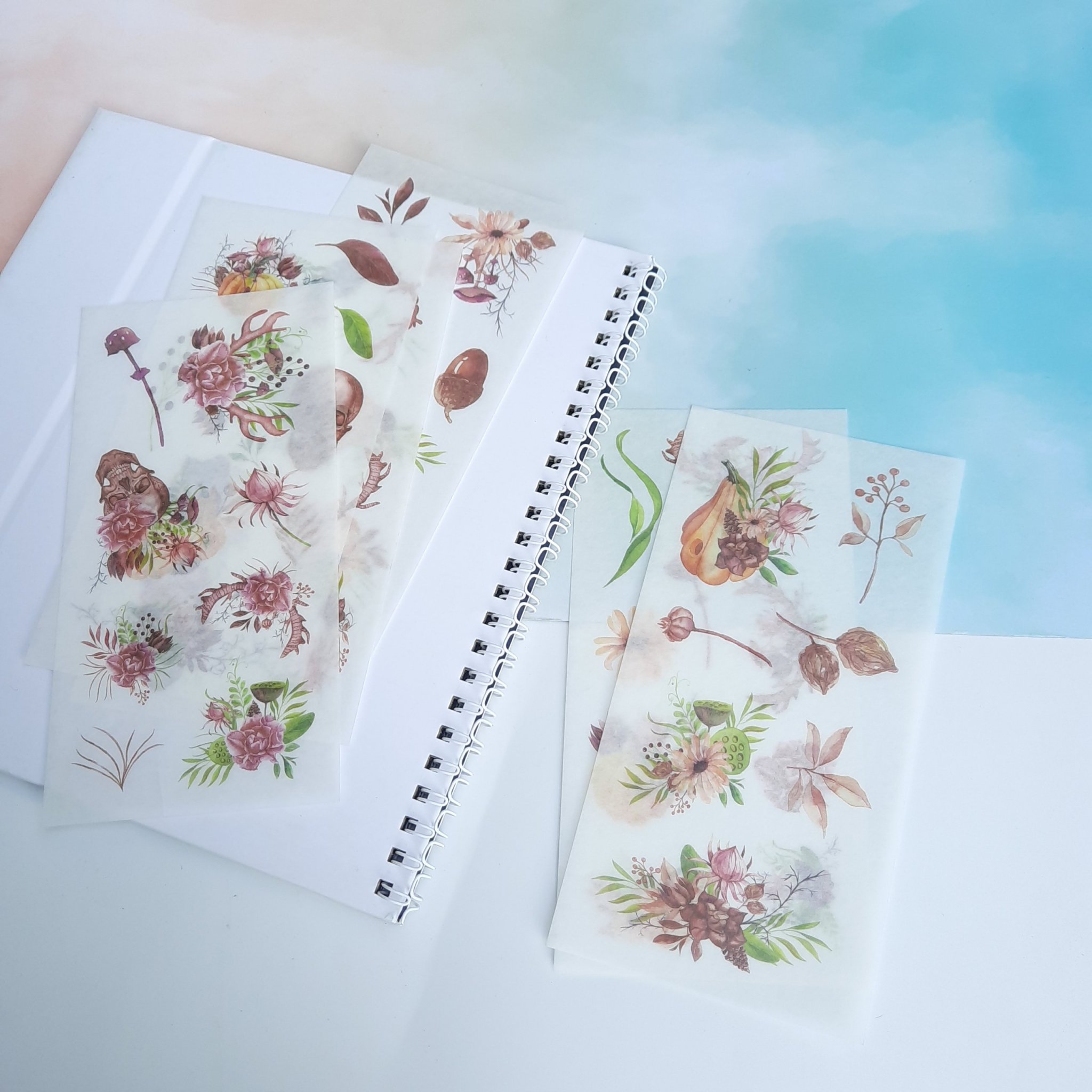 Bộ 6 Tấm Sticker Vườn Hoa Ma Quái