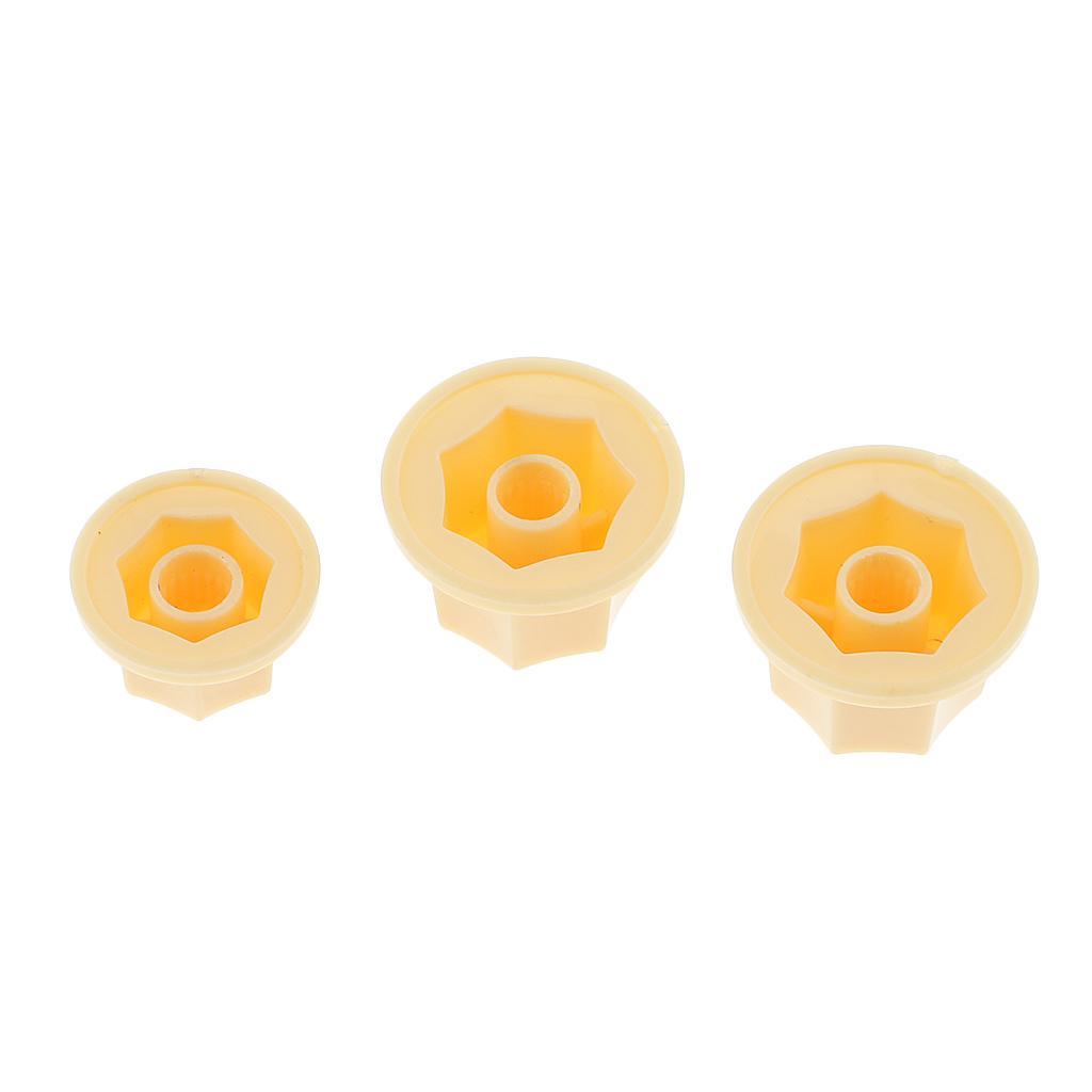 6 Pieces Plastic Volume Tone Control Knobs for JB Jazz Bass Replacement Accessory