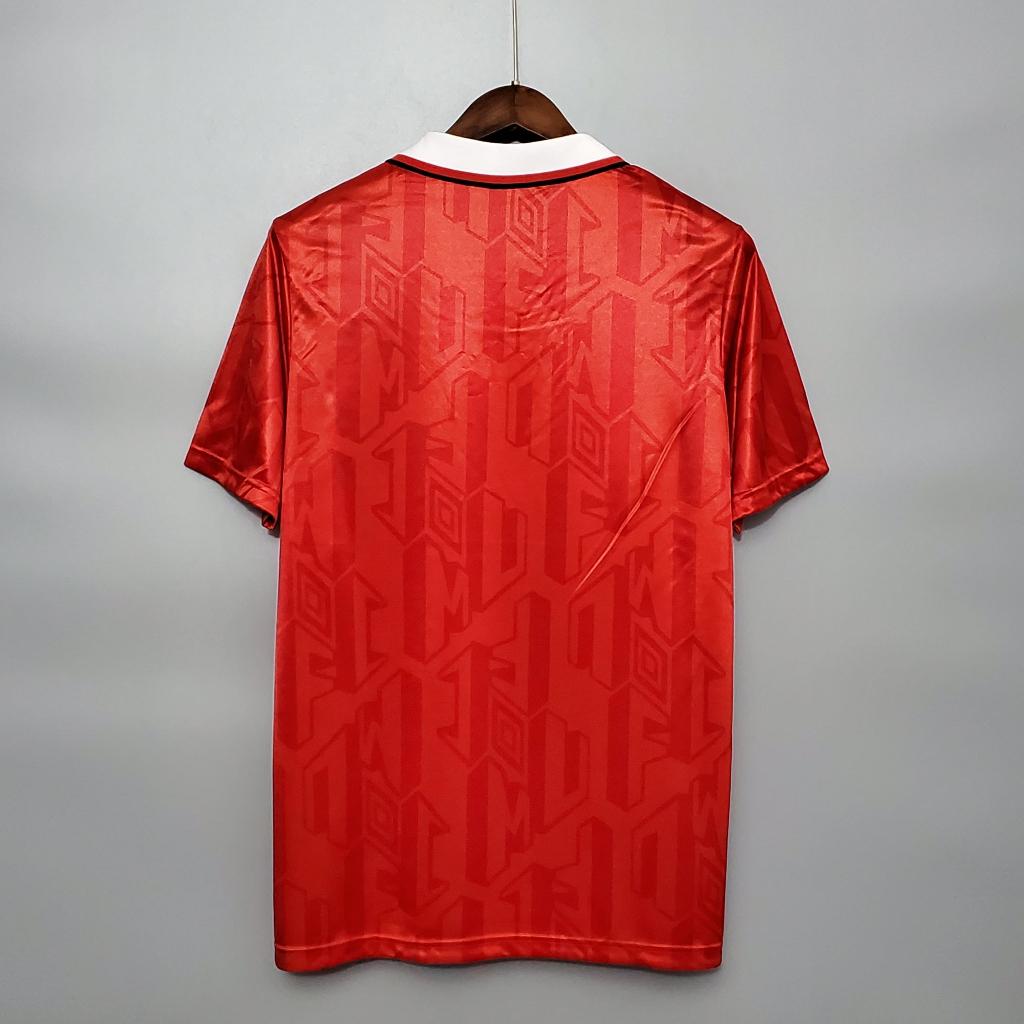 Áo Bóng Đá Retro Manchester United 1992 - Sân Nhà bản cao cấp vải Cotton Polyester