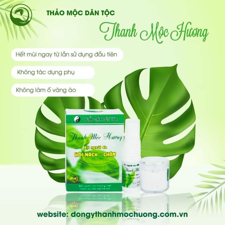 Chai xịt Điềut Trị hôi nách, hôi chân của Thanh Mộc Hương - Hàng Chính Hãng