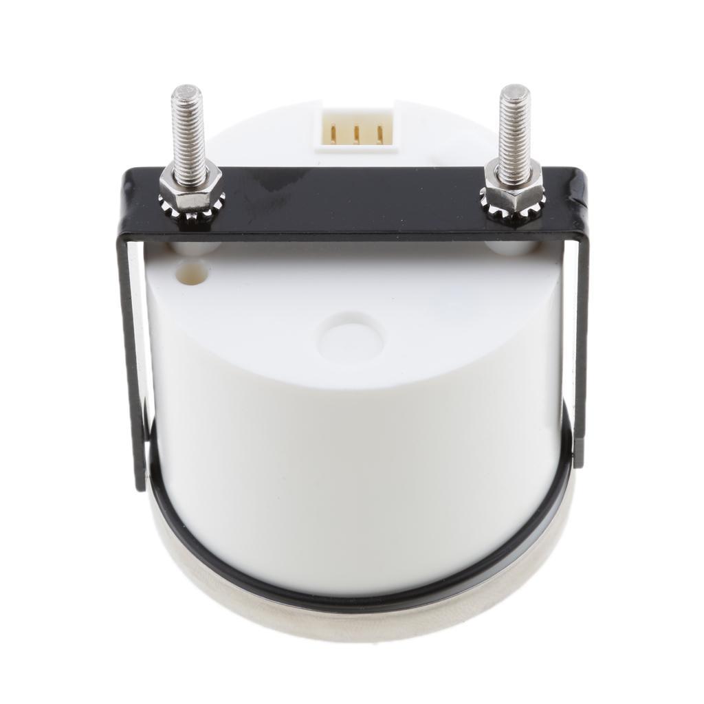 52mm Marine Red Digital LED Electronic 8-32V   Meters Gauge - Black