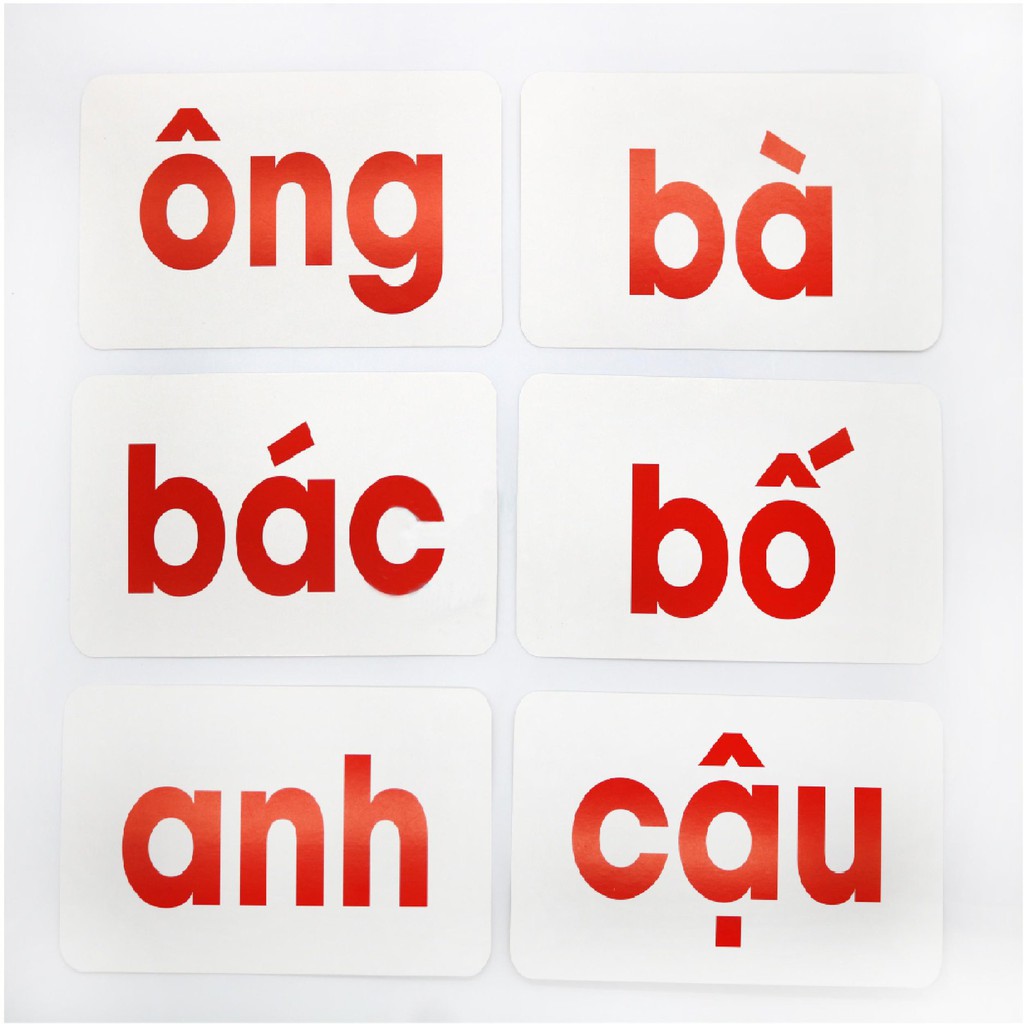 Thẻ Học Flashcard Glenn Doman Chuẩn Cho Bé - Bộ 300 Thẻ Tiếng Việt