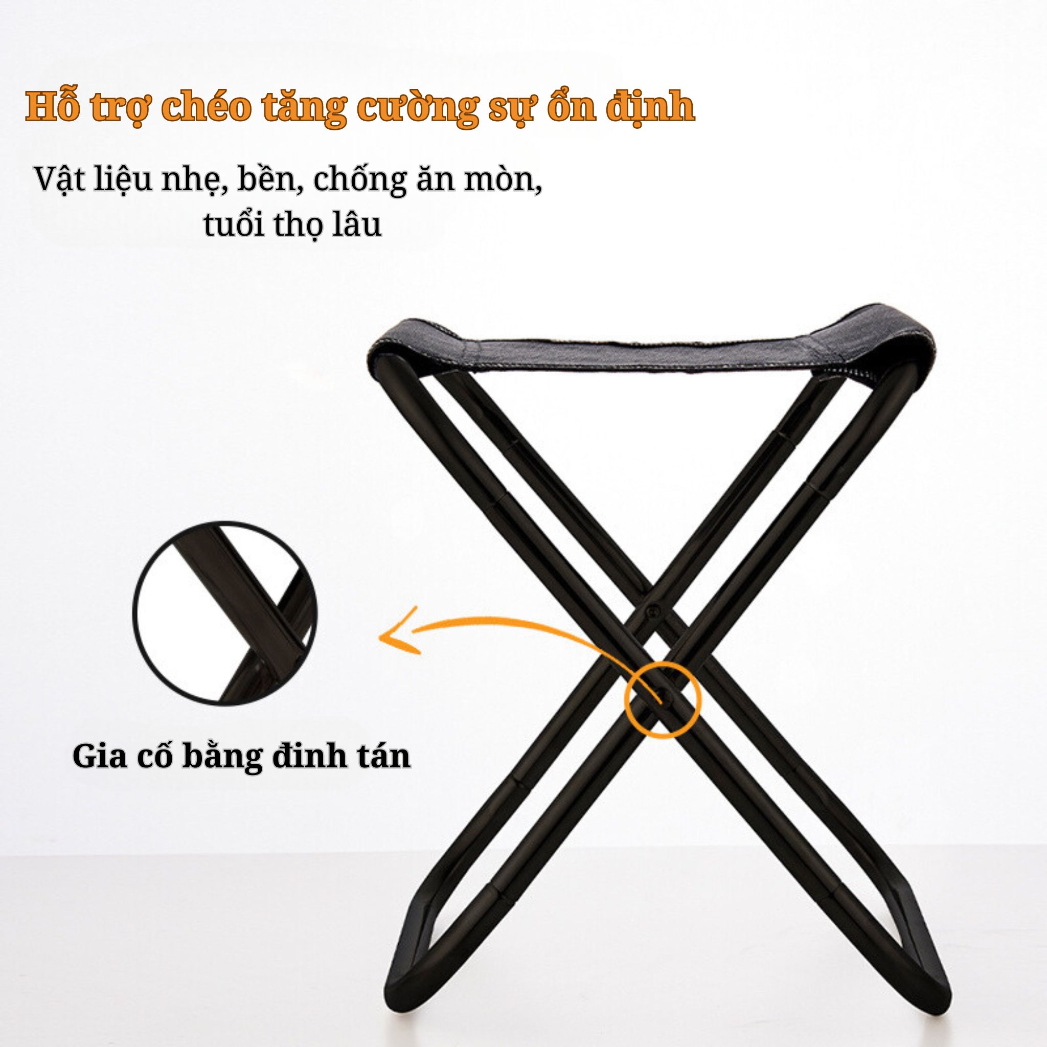 Ghế xếp Suncojia dễ cất giữ, tiện lợi cắm trại, ghế câu cá, ghế bỏ túi