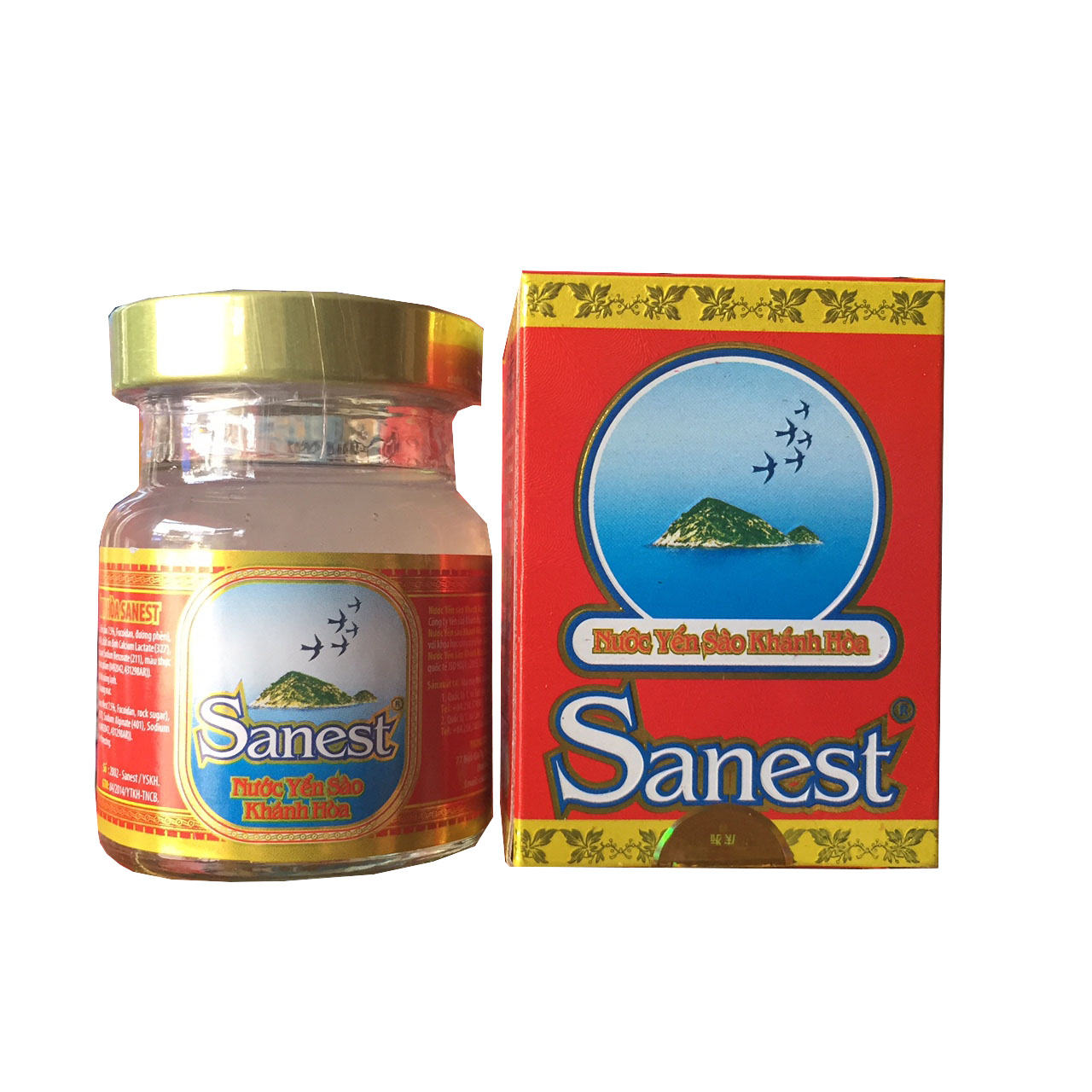 10 hũ nước Yến Sào Sanest Có Đường (70ml)