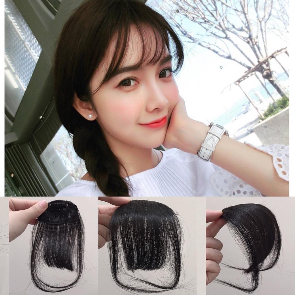 Tóc giả mái thưa có mai và không có mai đủ màu
