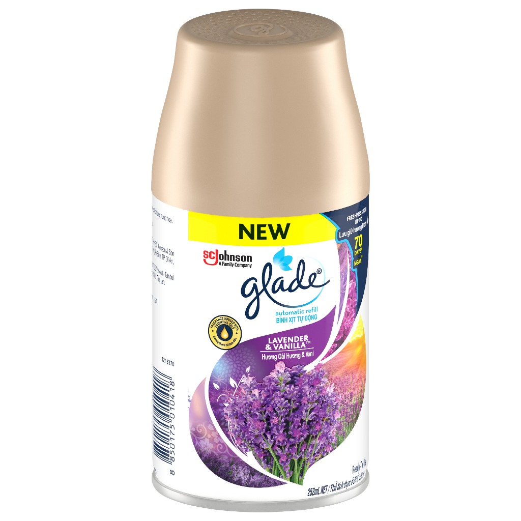 Lõi xịt thơm phòng tự động GLADE  Hương Lavender 252ml