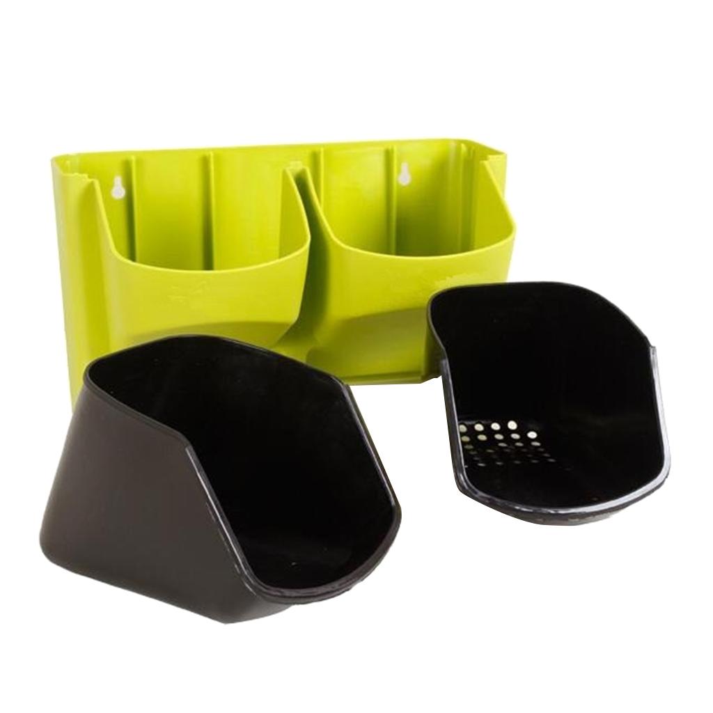 Stackable Wall Planter Garden Hanging Flower Plant Pot Self Watering