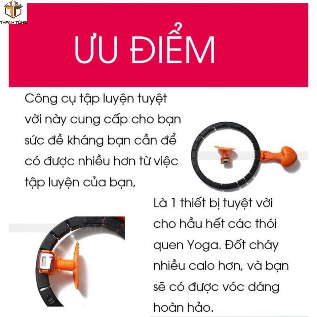 Vòng Lắc Eo Giảm Mỡ Tự Động - Vòng Lắc Giảm Mỡ Bụng HuLa Hoop, Điều Hòa Nhịp Tim, Massage Cơ Bụng, Tự Động