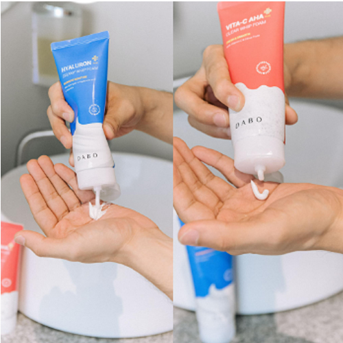 Sữa rửa mặt trắng da, sạch sâu DABO Vitamin C AHA Clear Whip Foam Hàn Quốc 150ml