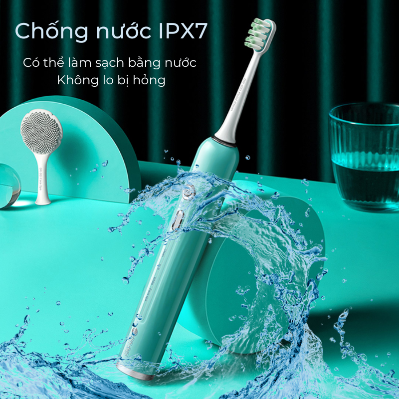Bàn Chải Điện Dr Bei E5 Rung Sonic Làm Trắng Răng  Massage Rửa Mặt