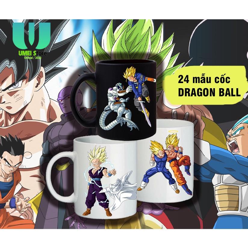 _2 Cốc sứ in hình Anime Dragon Ball 7 viên ngọc rồng Cốc uống nước đẹp làm quà tặng độc đáo và ý nghĩa