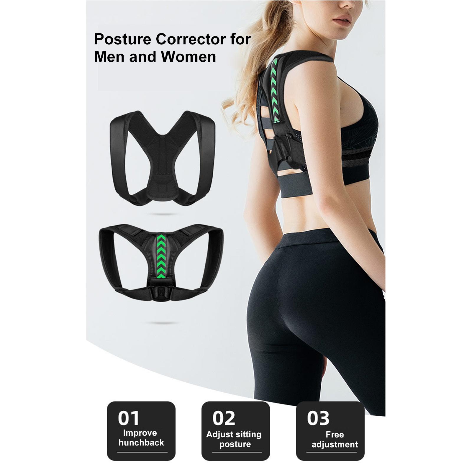 Back Orthopedic Straps Posture Corrector for Men and Women Fully Adjustable Spinal Brace Comfortable and Effective Upper Back Brace for Neck Shoulder Pain Relieve