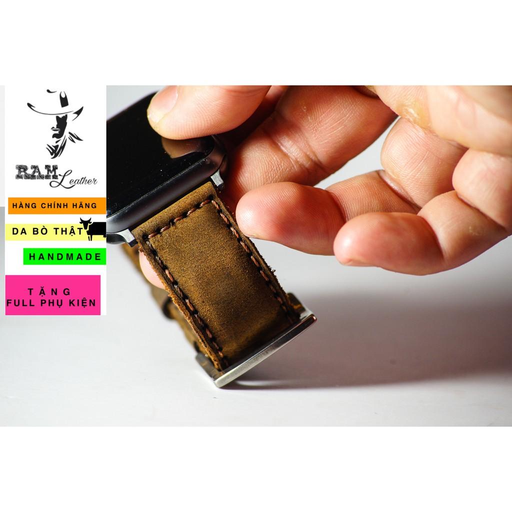 Dây đồng hồ RAM Leather da nâu đất - RAM bauhaus 1950
