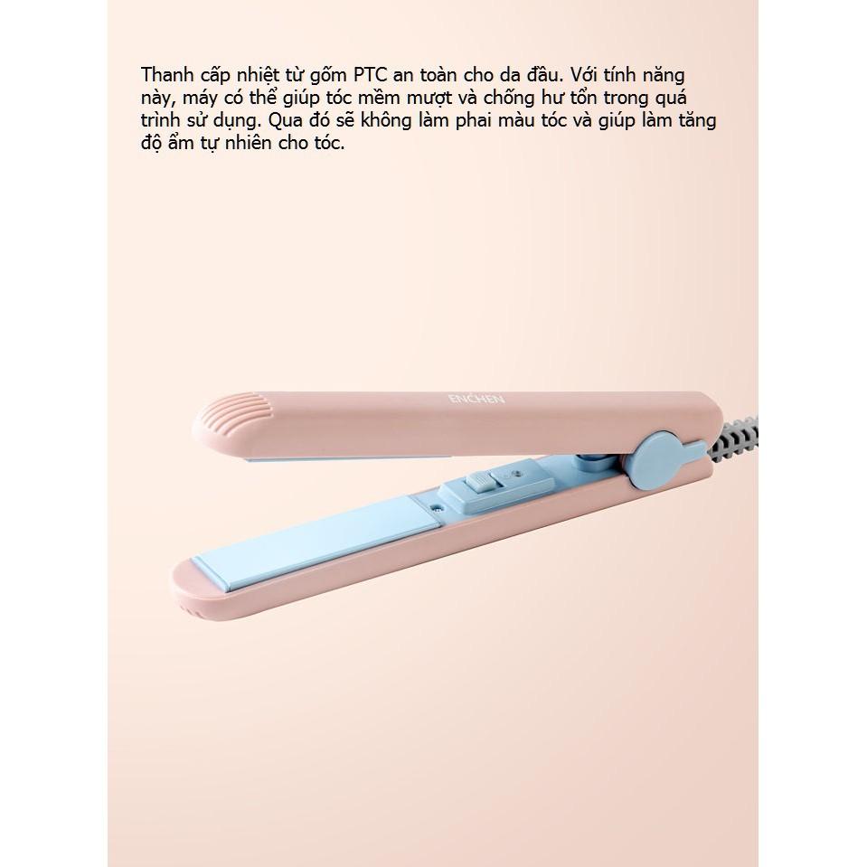 Máy duỗi tóc ép tóc mini Enchen hair curler EH1002