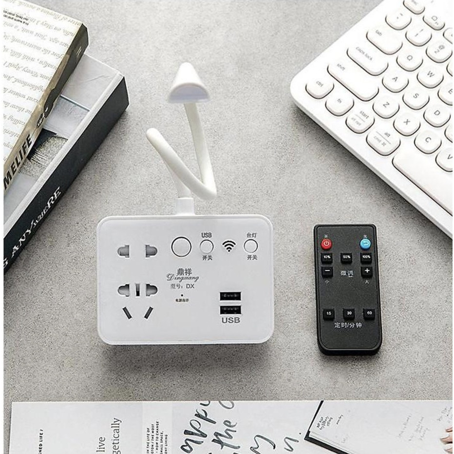 Ổ cắm điện USB tích hợp đèn ngủ có Remote điều khiển E1-L1010