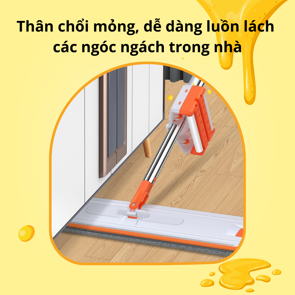 Cây Lau Nhà Tự Vắt Thông Minh Đa Năng VinBuy, Vắt Khô Đến 95%, Chổi Lau Nhà 360 Độ, Sau Sạch Khô Nhanh – Hàng Chính Hãng