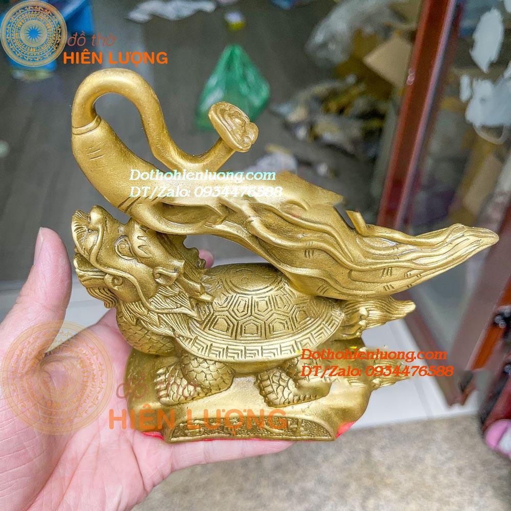 Long Quy Ngồi Bệ Cõng Củ Nhâm Sâm Như Ý Bằng Đồng Nguyên Chất Cao 16cm, Nặng 1kg Đẹp Tinh Xảo