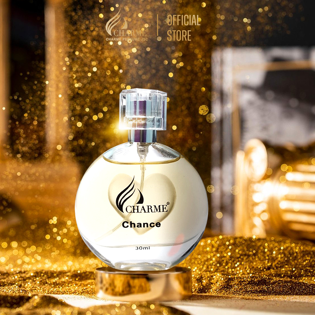 Nước hoa nữ thơm lâu, Charme Chance, mùi hương vani, mang phong cách nữ tính, gợi cảm, lưu hương lâu, 30ml