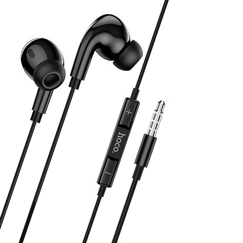 Tai nghe chân cắm 3.5mm Hoco M77 tích hợp Mic đàm thoại dài 1.2M cho Smartphone ( 2 màu) - Hàng chính hãng