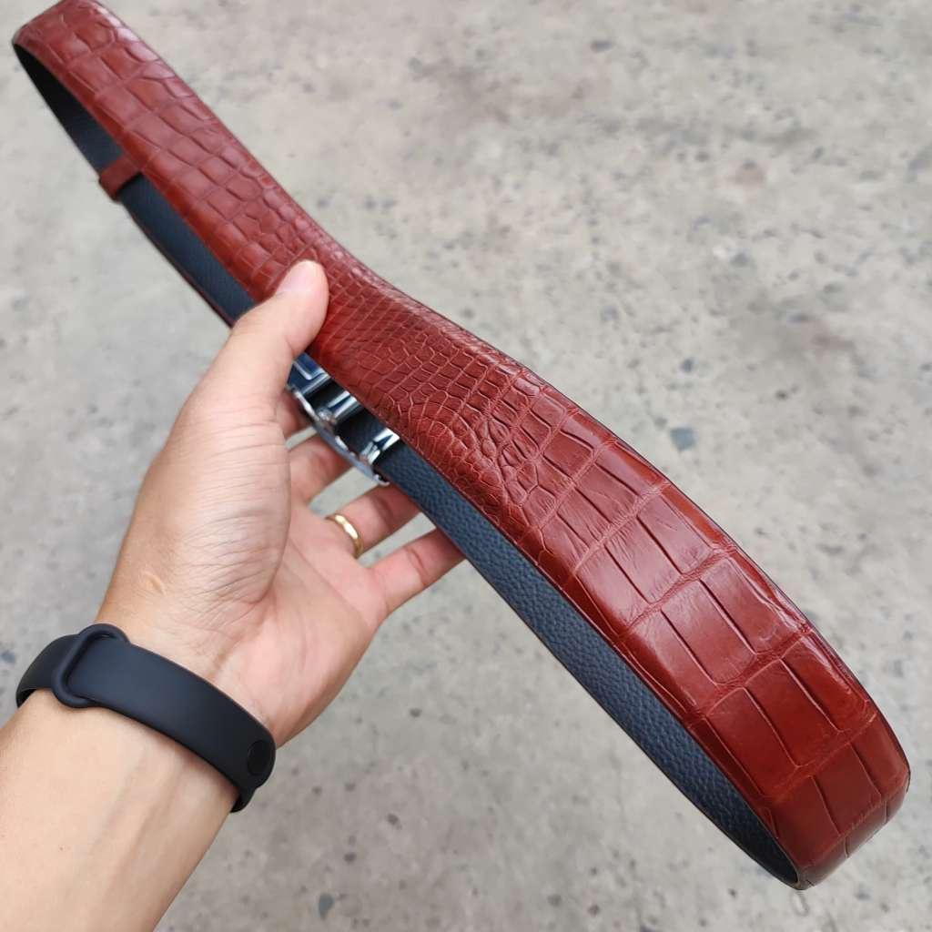 Thắt Lưng Da Bụng Cá Sấu N22ND_B