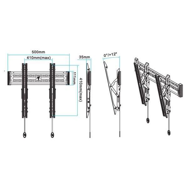 Giá Treo Tivi Nghiêng Gật Gù C2T (32-55 inch)