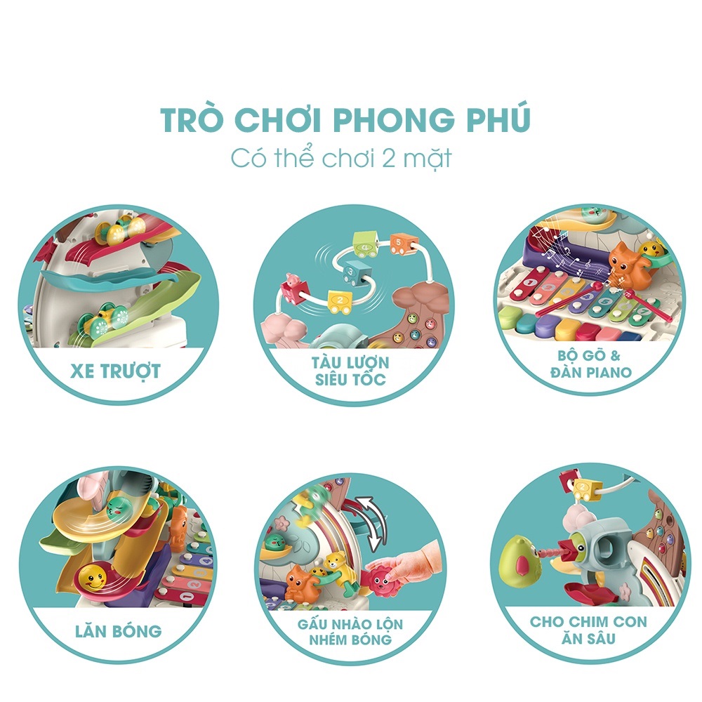 Đồ chơi âm nhạc bộ đàn trống drum kèm đàn piano cho bé phát triển, đồ chơi đàn đa năng, quà tặng sinh nhật cho bé