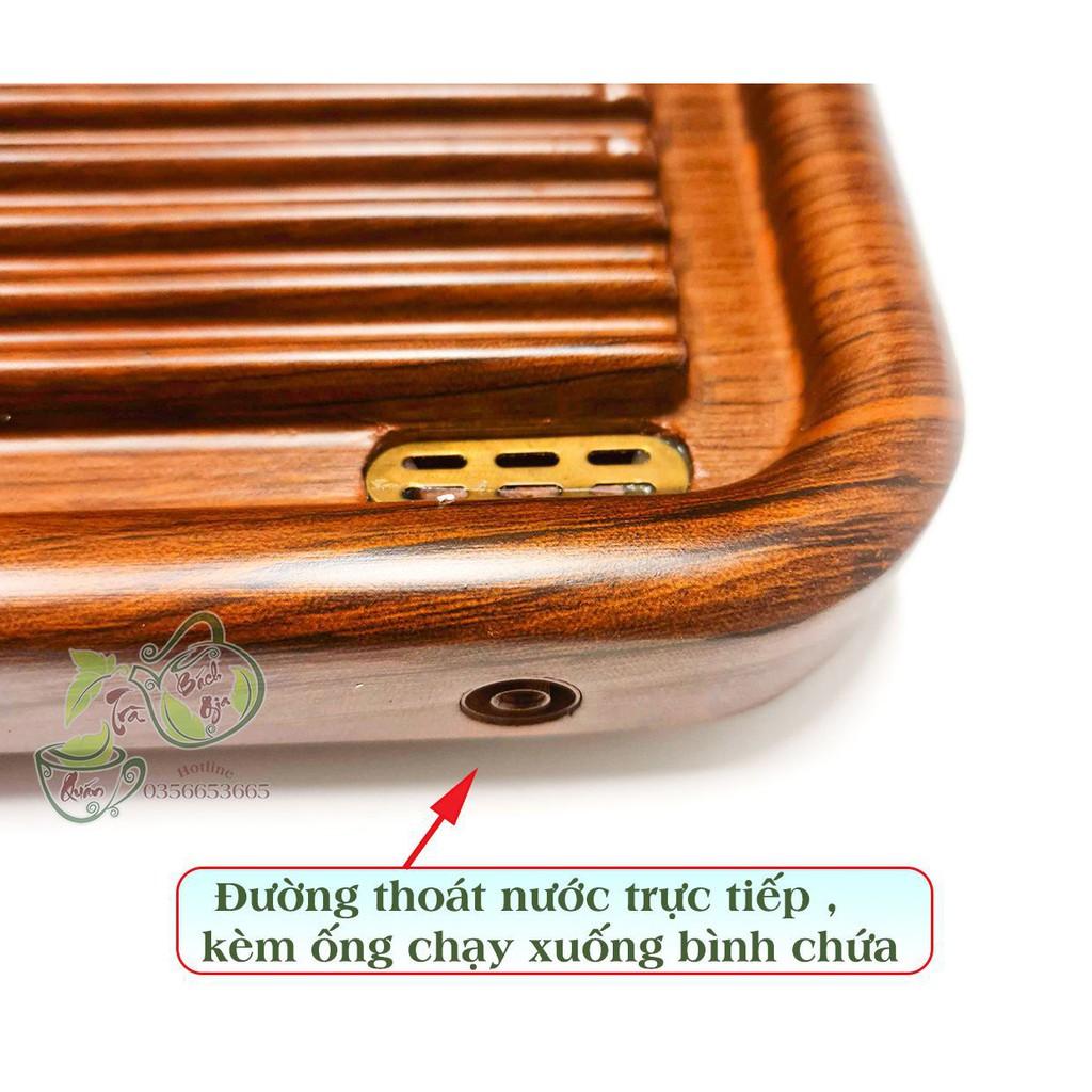 Khay Trà bakelite Nguyên Khối - Vân Cẩm Lai - Dành Cho Người Biết Chơi